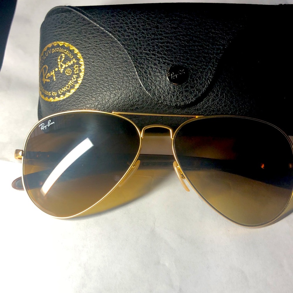 Special Edition . Excellent Ray-Ban RB 8307 Aviator Large Metal Gradient Unisex
